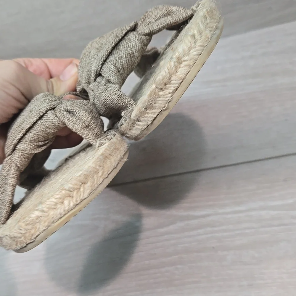 House Of Harlow 1960 Women's Tan Espadrille Sandals Shoes Sz 6.5